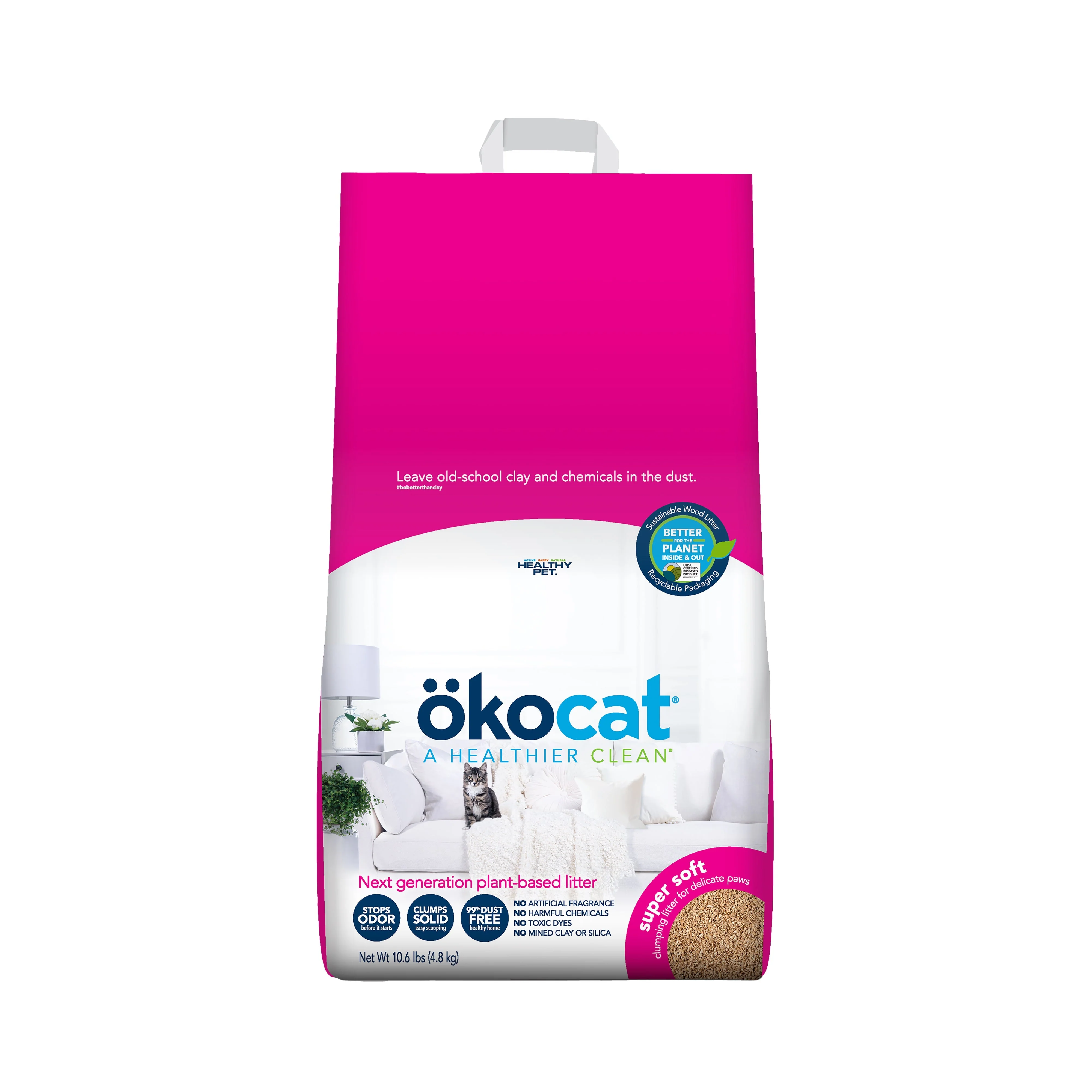 ökocat® Super Soft Clumping Wood Cat Litter - Image 2