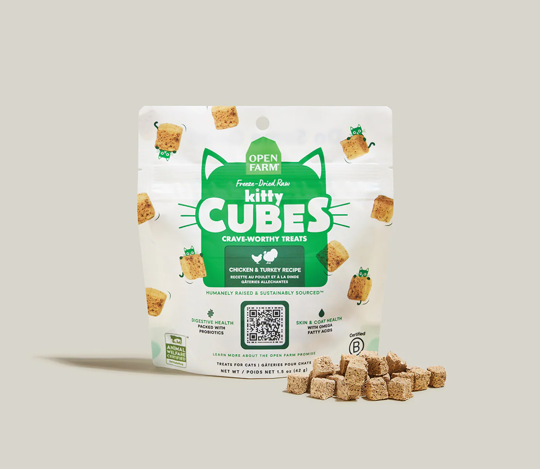 Open Farm Chicken & Turkey Kitty Cube Treats for Cats - Image 3