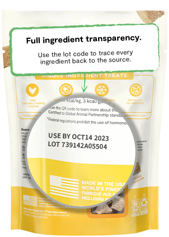 Open Farm Freeze Dried Raw Single Ingredient Chicken Treat for Dogs - Image 3
