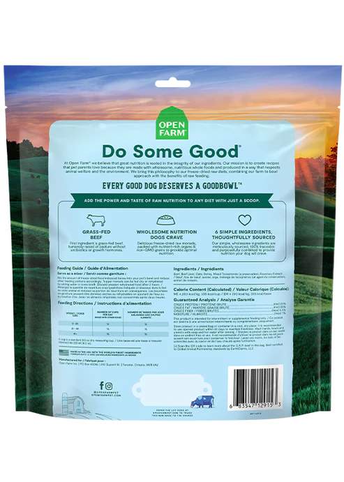 Open Farm Goodbowl™ Grass-Fed Beef Recipe Freeze Dried Raw Topper for Dogs - Image 4