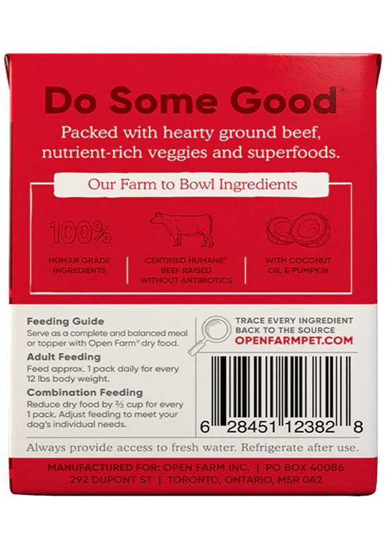 Open Farm Grass-Fed Beef Rustic Stew Wet Dog Food - Image 3
