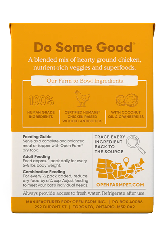 Open Farm Harvest Chicken Rustic Blend Wet Cat Food - Image 3