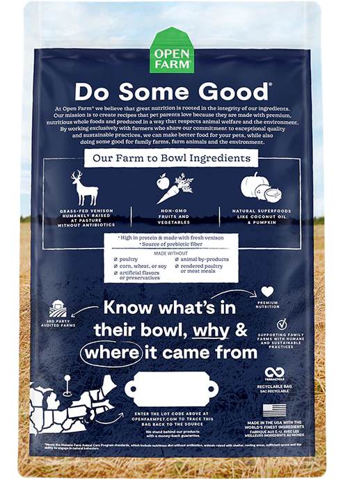 Open Farm New Zealand Venison Grain-Free Dry Dog Food - Image 4
