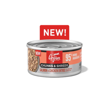 Orijen Chunks & Shreds Salmon & Chicken Entrée Wet Cat Food