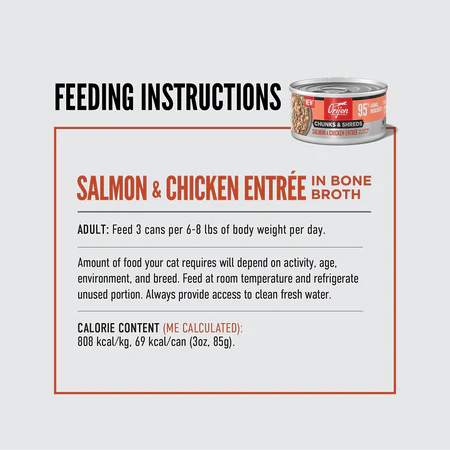 Orijen Chunks & Shreds Salmon & Chicken Entrée Wet Cat Food - Image 4
