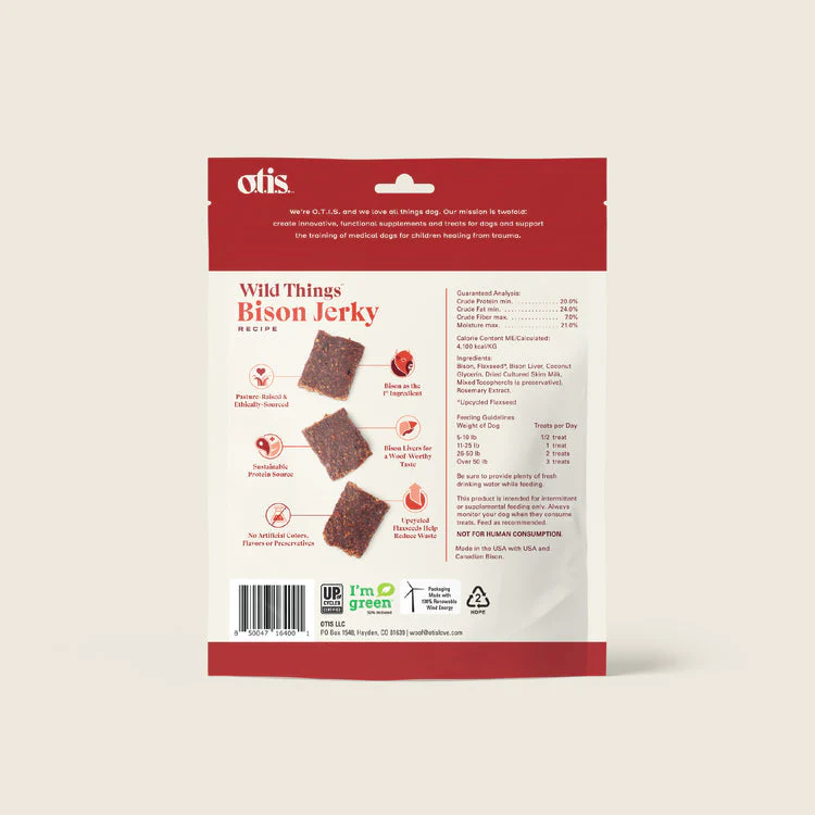 Otis WILD THINGS  Bison Jerky  Dog Treats - Image 2