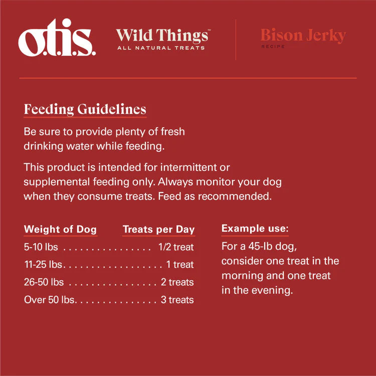 Otis WILD THINGS  Bison Jerky  Dog Treats - Image 4