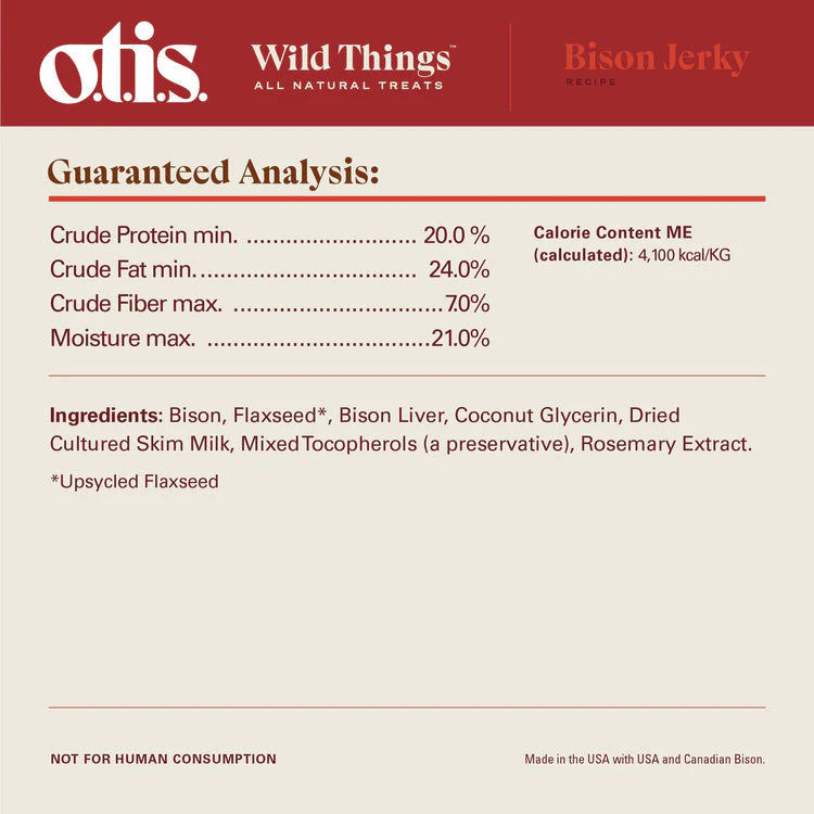Otis WILD THINGS  Bison Jerky  Dog Treats - Image 5