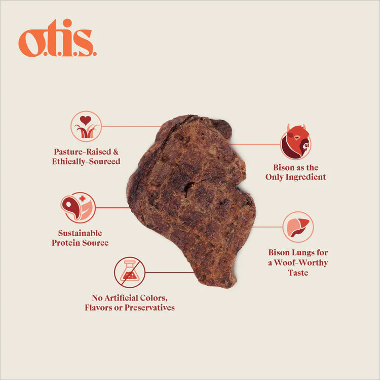 Otis WILD THINGS Bison Lung Filets Dog Treats - Image 3