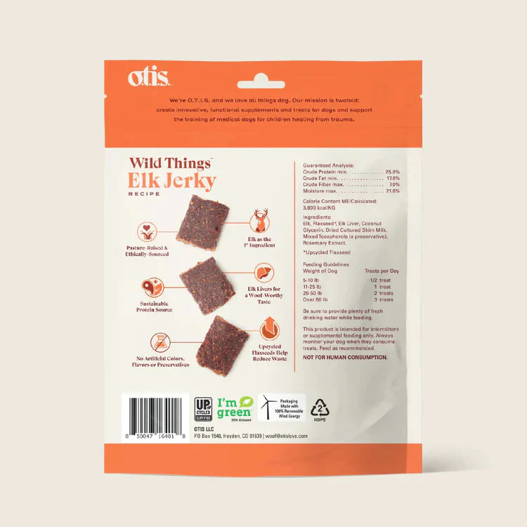 Otis  Wild Things Elk Jerky Dog Treats - Image 2