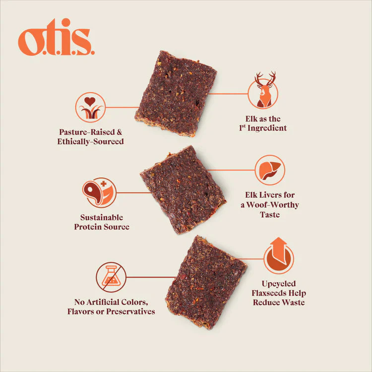 Otis  Wild Things Elk Jerky Dog Treats - Image 3