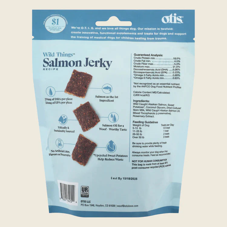 Otis Wild Things Salmon Recipe Jerky For Dogs - Image 2