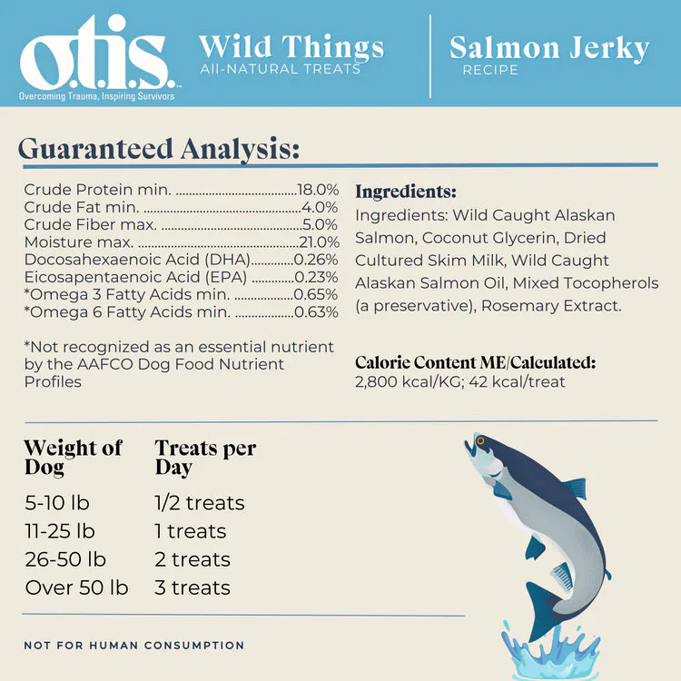 Otis Wild Things Salmon Recipe Jerky For Dogs - Image 3