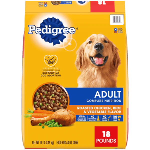 Pedigree Adult Complete Nutrition Roasted Chicken, Rice and Vegetable Flavor Dry Dog Food - Image 3