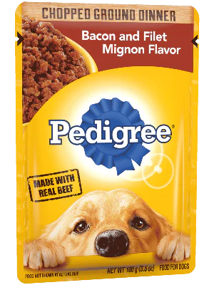 PEDIGREE® Chopped Ground Dinner Bacon & Filet Mignon Flavor Wet Dog Food - Image 2