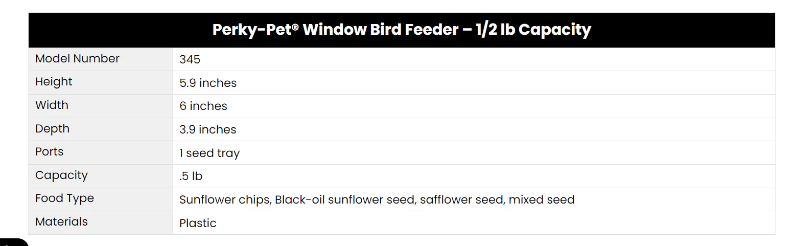 Perky-Pet® Window Bird Feeder - Image 3