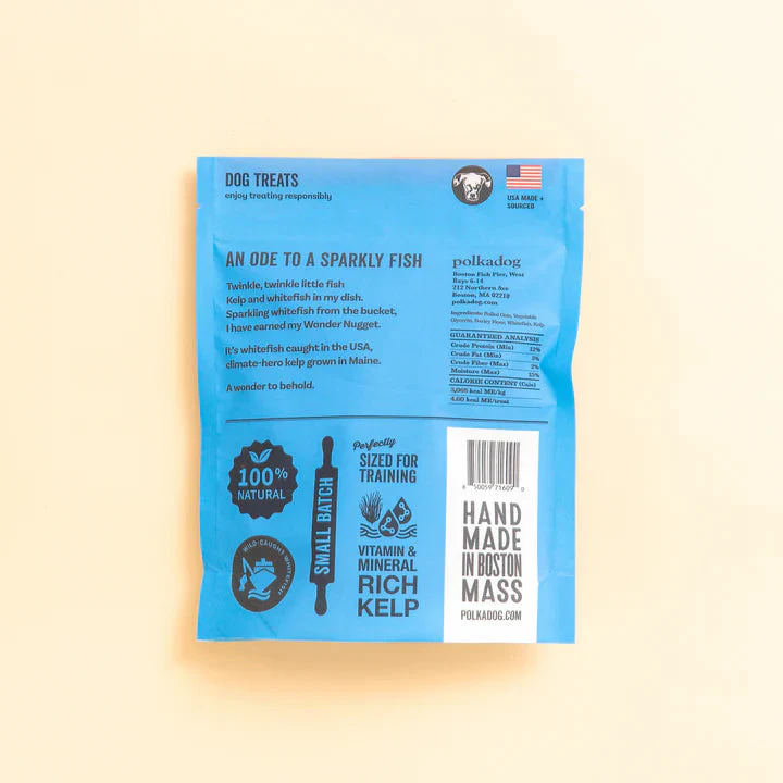 Polkadog Wonder Nuggets Whitefish & Kelp Dog Treats - Image 9