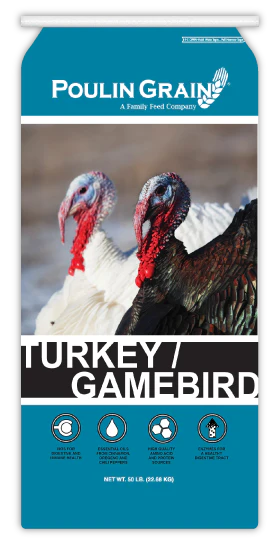 Poulin Grain Turkey/Gamebird Grower/Finisher Pellet