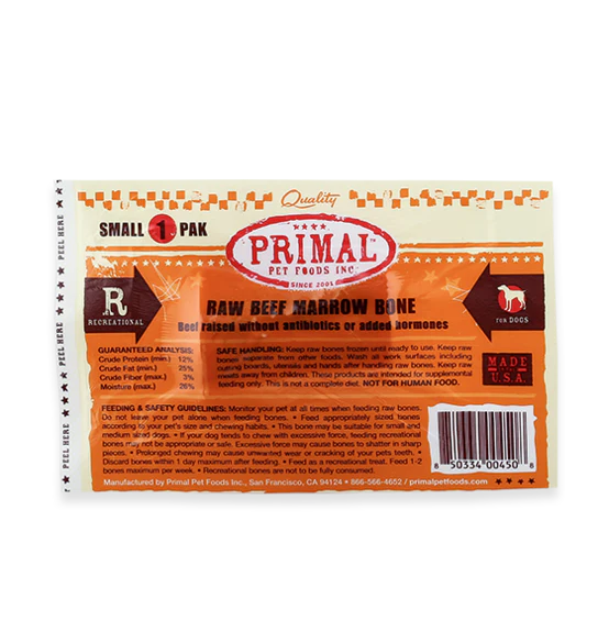 Primal Pet Foods Raw Recreational Beef Marrow Bones - Image 3