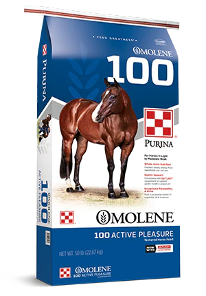 Purina® Omolene #100® Active Pleasure Horse Feed