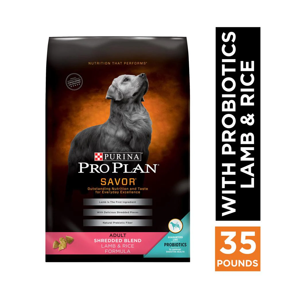 Purina Pro Plan Savor Adult Shredded Blend Lamb & Rice Formula Dry Dog Food - Image 7