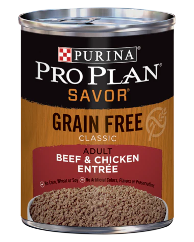 Purina Pro Plan SAVOR Grain Free Adult Classic Beef & Chicken Entrée Wet Dog Food