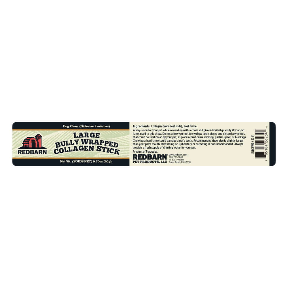 Redbarn Bully Wrapped Collagen Stick Dod Treats - Image 2