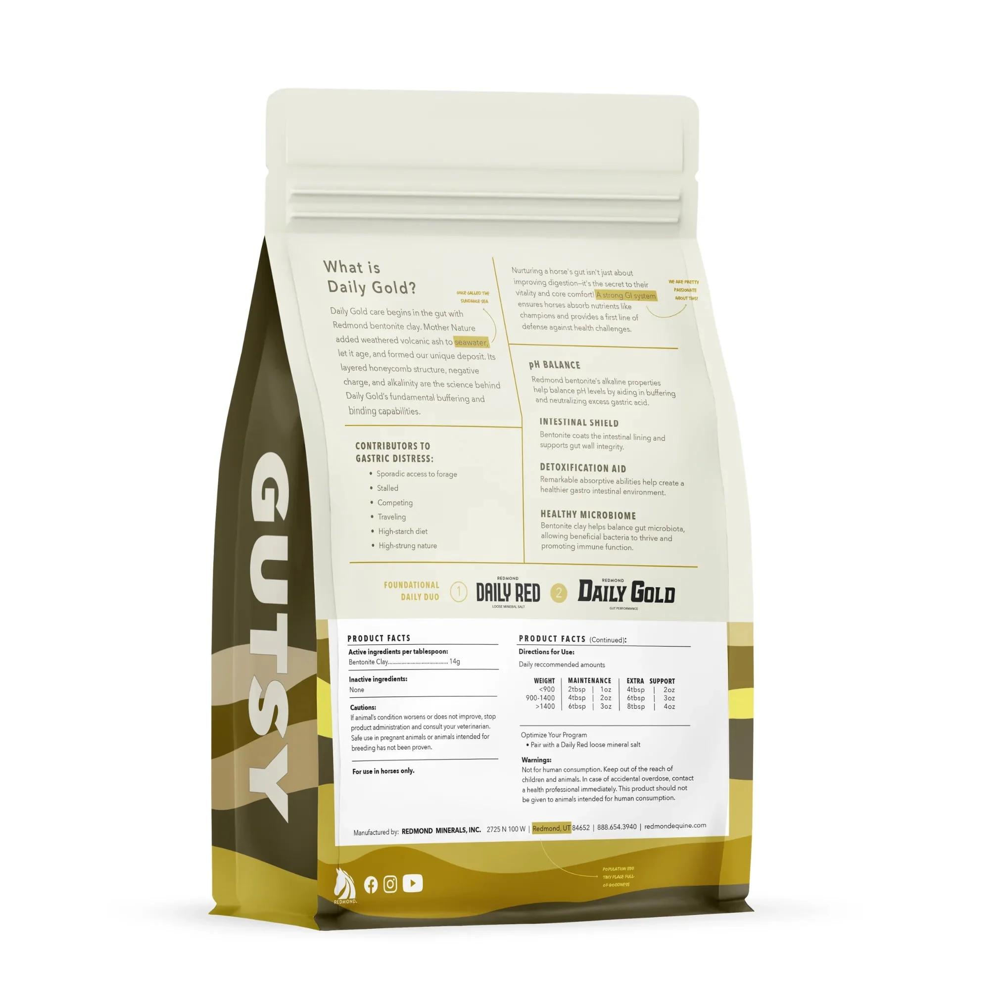 Redmond Daily Gold® Horse Gut Supplements - Image 2