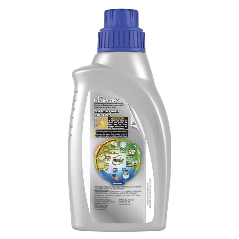 Roundup® Dual Action Weed & Grass Killer Plus 4 Month Preventer Concentrate - Image 2