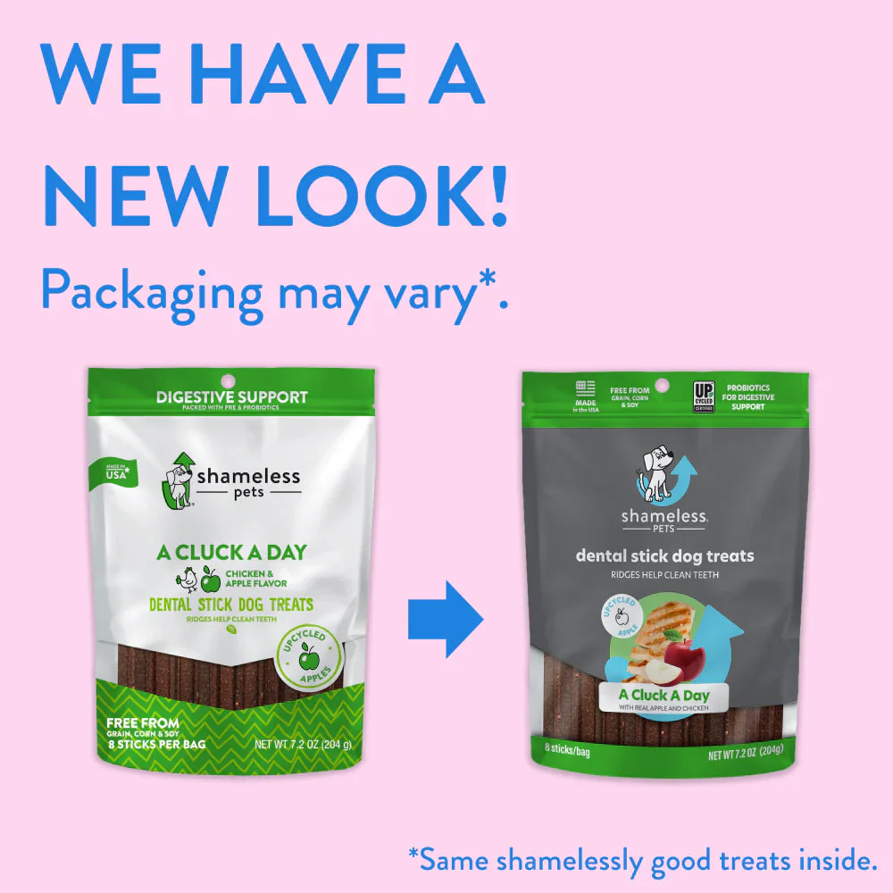 Shameless Pets A Cluck A Day Dental Sticks Dog Treats - Image 3