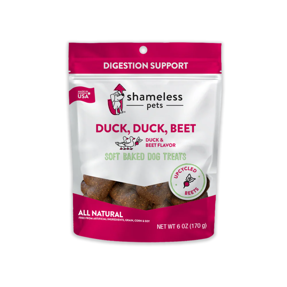 Shameless Pets Duck, Duck, Beet Soft Baked Dog Treats