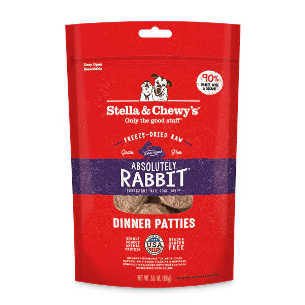 Stella & Chewy's Freeze-Dried Raw Dinner Patties For Dogs Absolutely Rabbit Recipe - Image 2