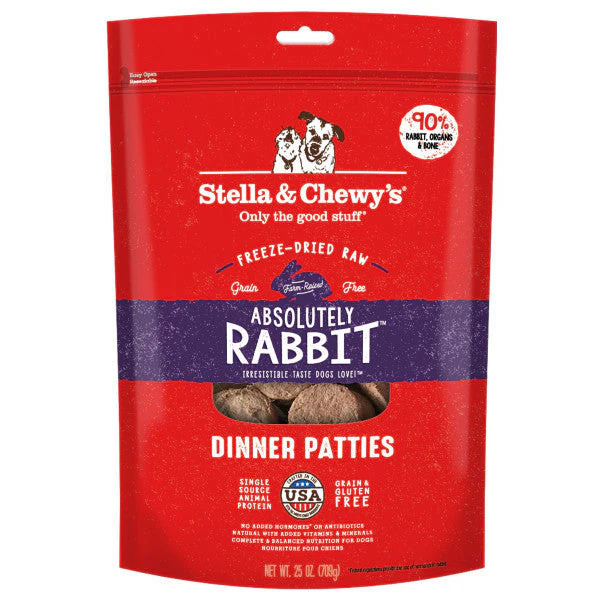 Stella & Chewy's Freeze-Dried Raw Dinner Patties For Dogs Absolutely Rabbit Recipe - Image 4