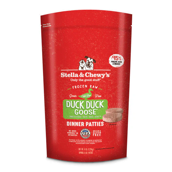 Stella & Chewy's Duck Duck Goose Frozen Raw Patties Dog Food - Image 2