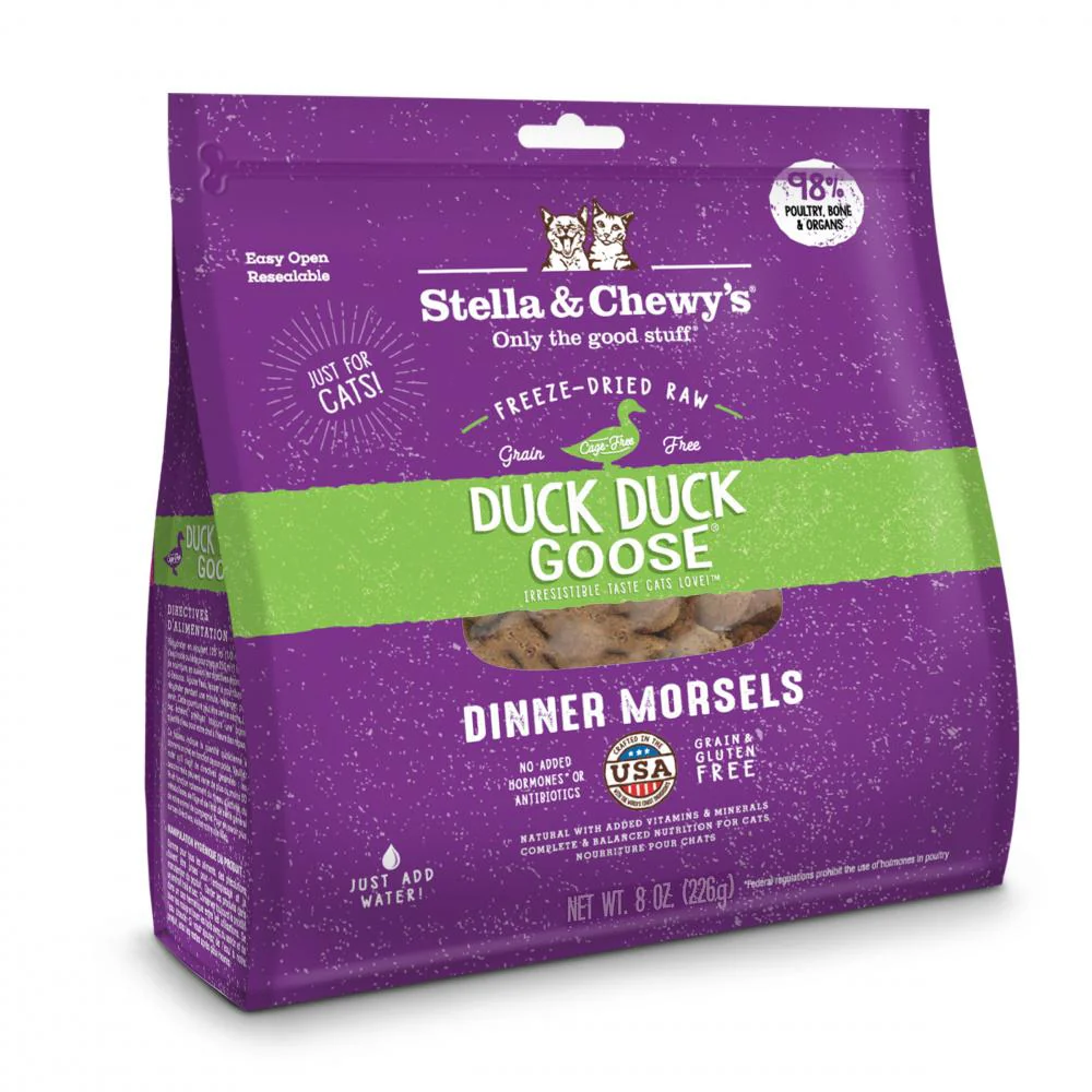 Stella & Chewy's Duck Duck Goose Grain Free Dinner Morsels Freeze Dried Cat Food - Image 2