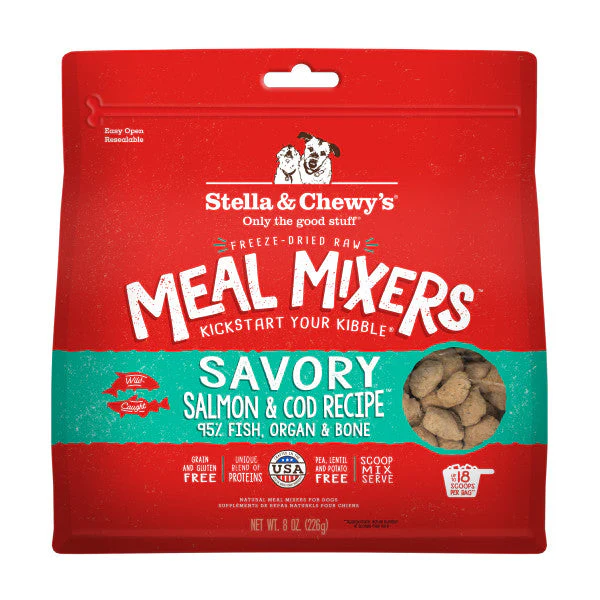 Stella & Chewy's Freeze-Dried Raw Meal Mixers Dog Food Topper - Savory Salmon & Cod Recipe - Image 3