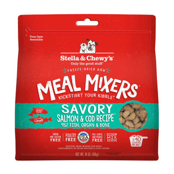 Stella & Chewy's Freeze-Dried Raw Meal Mixers Dog Food Topper - Savory Salmon & Cod Recipe - Image 5