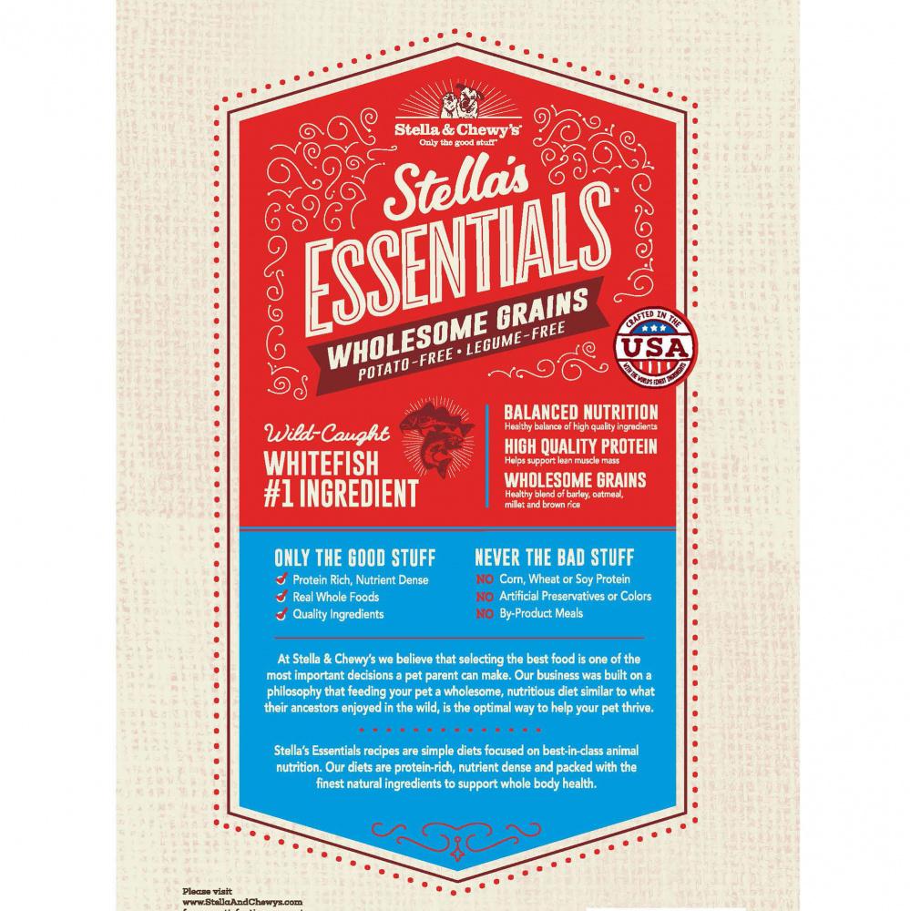 Stella & Chewy's Stella's Essentials - Wild-Caught Whitefish w/Salmon Recipe with Ancient Grains - Image 2
