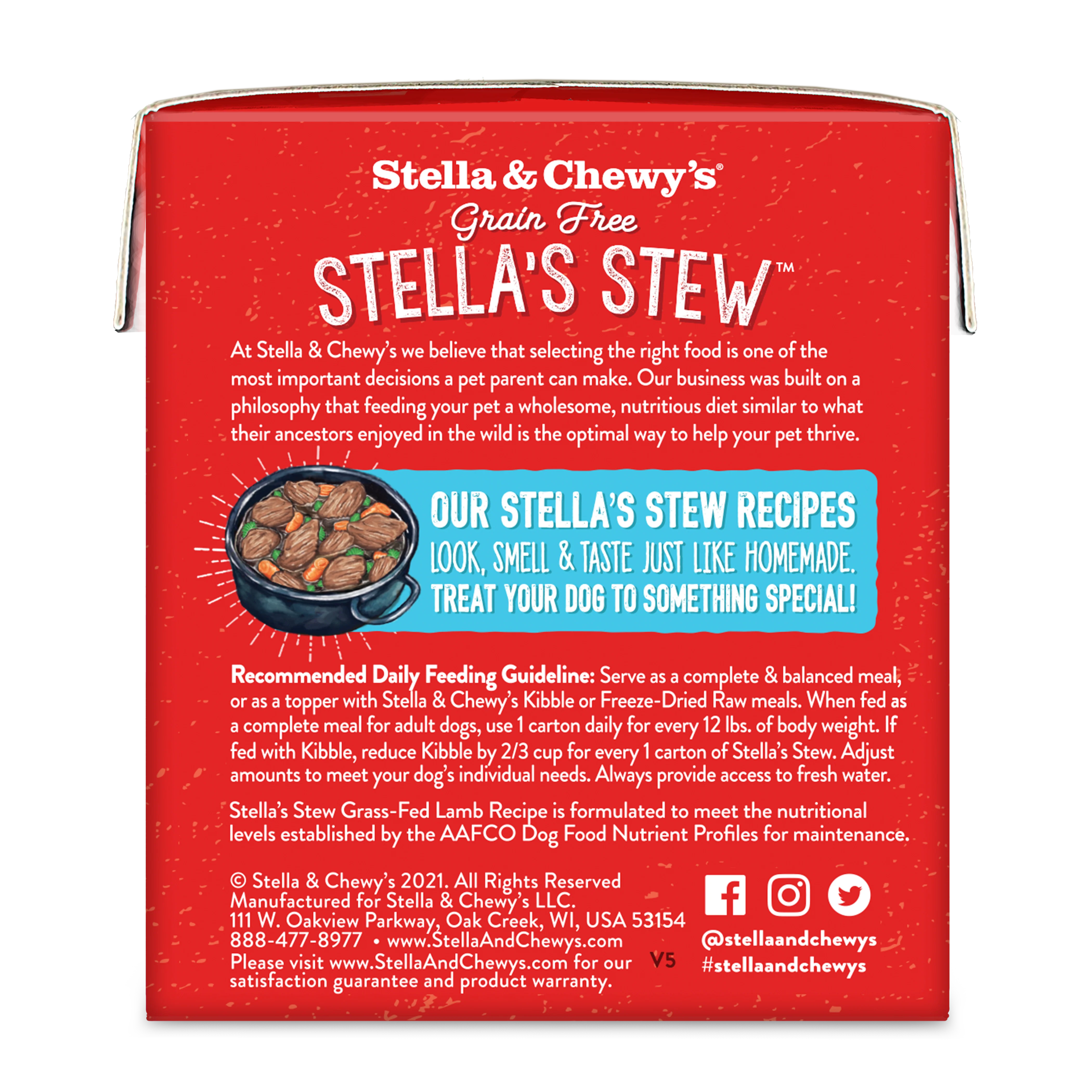 Stella & Chewy's Stella's Stew Grass Fed Lamb Recipe Food Topper for Dogs - Image 2