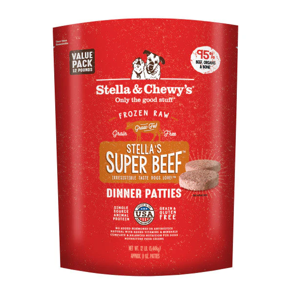 Stella & Chewy's Stella's Super Beef Grain Free Dinner Patties Frozen Raw Dog Food - Image 3