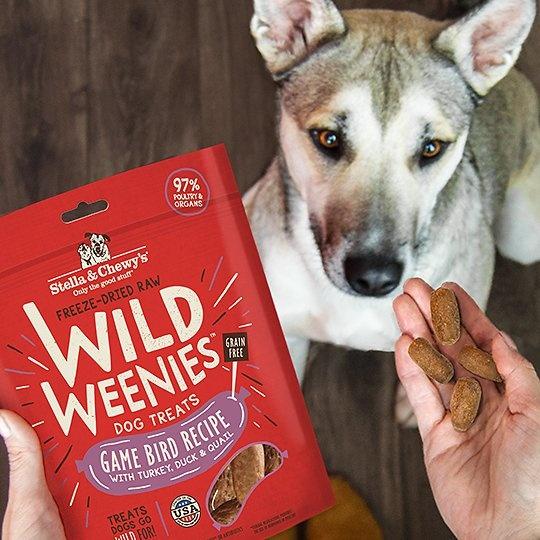 Stella & Chewy's Wild Weenies Grain Free Red Game Bird Recipe Freeze Dried Raw Dog Treats - Image 2