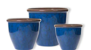 Sunshine Ceramica Running Glazed Planter
