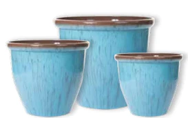 Sunshine Ceramica Running Glazed Planter - Image 3