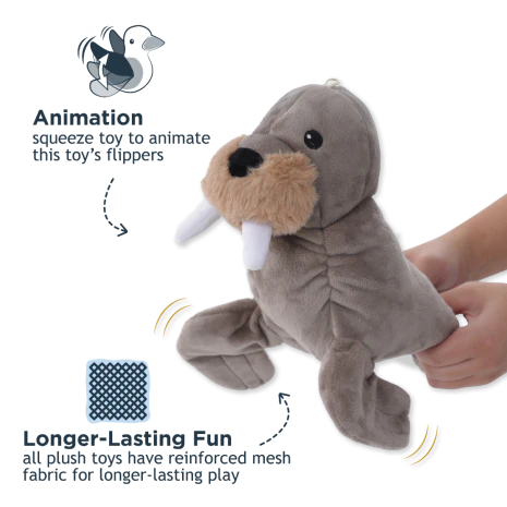 Tall Tails Animated Walrus Dog Toy - Image 3
