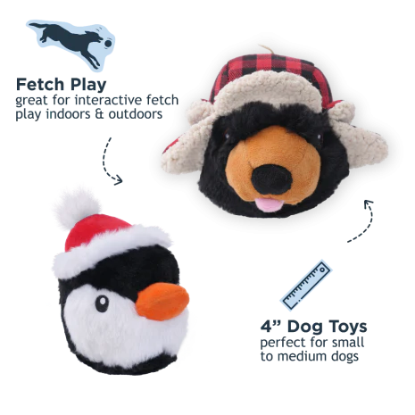 Tall Tails Penguin 2-in-1 Fetch Ball Dog Toy - Image 3
