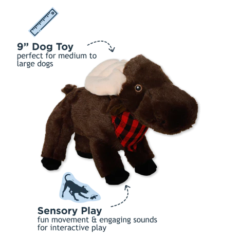 Tall Tails Animated Moose Dog Toy - Image 2