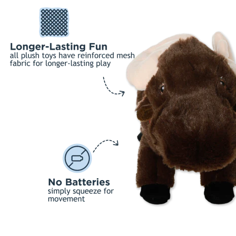 Tall Tails Animated Moose Dog Toy - Image 4