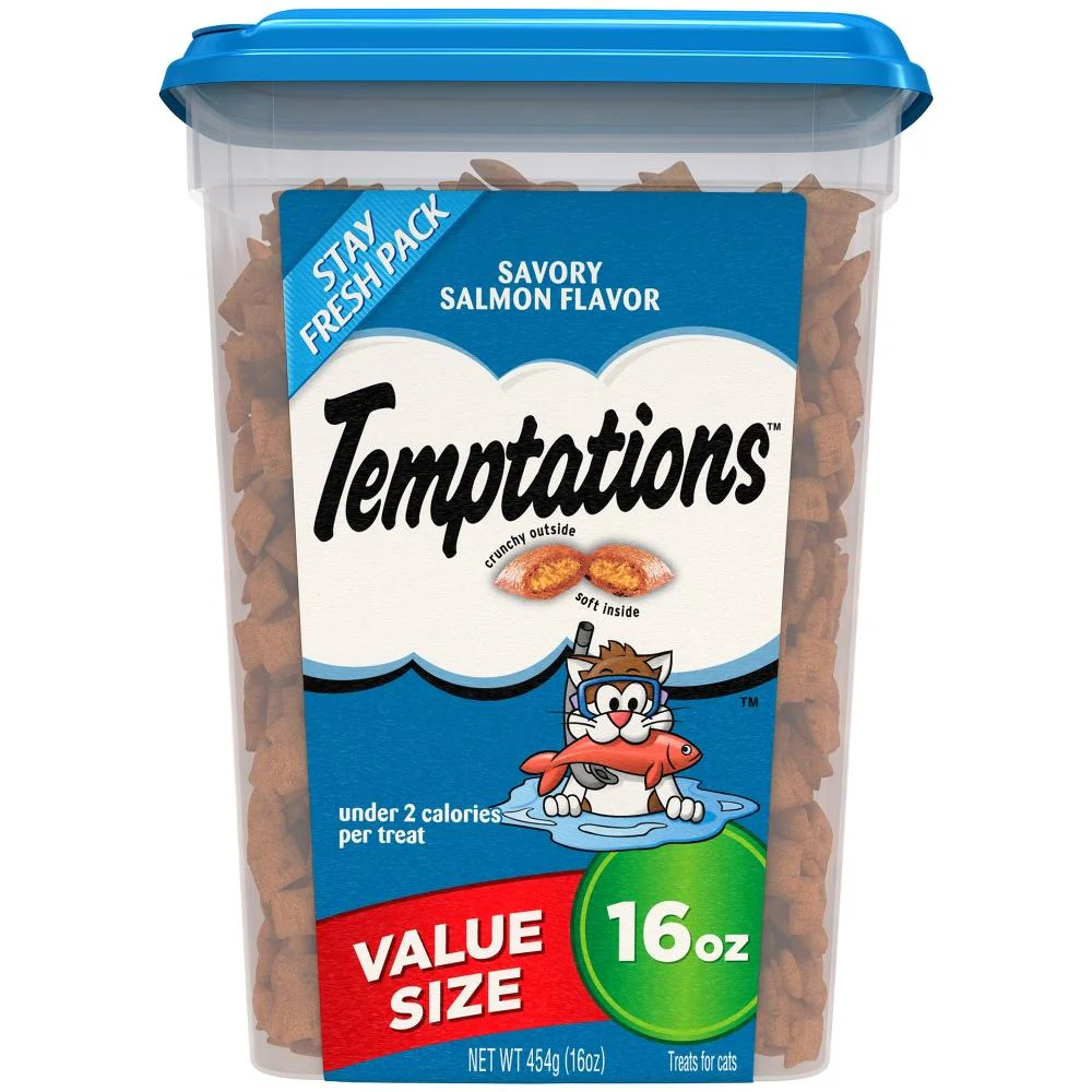 Temptations Savory Salmon Flavor Cat Treats - Image 2