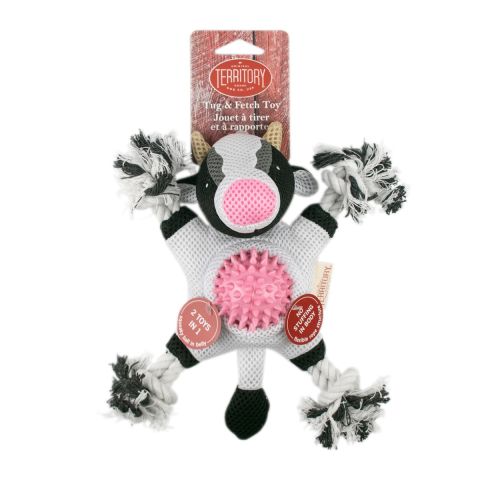 Territory Cow 2-in-1 Dog Toy - Image 4