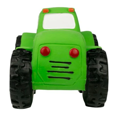 Territory Green Tractor Latex Squaker Dog Toy - Image 2